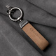 Meizao Top-Layer Cowide Car Schlüsselbund Echtes Lederanhänger High-End-Schlüsselbund Ring Ring Kreative personalisierte Männer und Frauen Leder Lanyard Schwarz [Top-Layer Cowide Keychain]