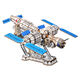 Tianzhixing assemblé des jouets 3 à 6 ans Train de réservoir en bois 3D Boîte à puzzle tridimensionnelle Modèle militaire Blocs de construction pour enfants [Nouveau produit] Angel Tank