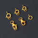 Fat Donglai's same style 18k gold universal buckle head thickened spring buckle lobster buckle necklace buckle pearl diy accessories gold No. 10 18K gold split ring * 1 piece about 0.0