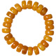 Autumn marks natural old beeswax abacus beads bracelet for men and women high-end raw stone amber chicken fat yellow pancake bracelet single circle abacus beads 16x8mm