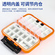 Xionghuo Luya Box Portable Fishing Gear Accessories Box 20cm Multifunctional False Bait Lead Skin Fish Hook Space Bean Eight-Character Ring Storage Box Tool Box