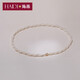 Heidi 2-3mm seedless 18K gold freshwater pearl necklace handmade stacked for young women as a gift for girlfriend
