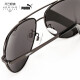 Puma (PUMA) sunglasses men sunglasses grey lens gun color frame PE0003S 001 60mm