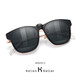 
HELEN KELLER (HELEN KELLER) sunglasses men myopia clip fashion polarized glasses men and women neutral sunglasses driving mirrors anti-ultraviolet myopia HP829C2 gray