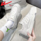 Pull-back women's shoes, white shoes, women's new casual shoes, female students' versatile single shoes, women's trendy sneakers, women's sports shoes, women's cream white [exquisite style] 37