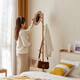 
Original elements Full solid wood coat rack modern simple small apartment bedroom beech hanging coat support G6221 coat rack (A style)-425*425*1730mm