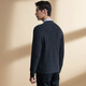 Annonce Bird Cardigan Men's Clothing [Wool Blend Fabric] Fashionable Casual Men's Men's Carganan Simple Knited Veste Blue 50 (180/100)