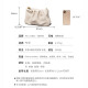 柏萨尼（PESASRIE）品牌包包女包云朵包大容量单肩斜跨腋下包轻奢女士情人节生日礼物 米白色【奢侈礼盒包装送女友】