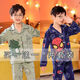 Disney Boy Pyjamas Sommer langärmeliger Junge mittelgroße Kinder mittelgroße Kinder Cartoon Dinosaurier Frühlings- und Sommerklimaanlage Home-Kleidung Kinderanzug Dünn 1049 Rotmefee + 1051 Red Ultraman 14 Größe [Höhe 130-140]