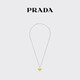PRADA/Prada Gift Women's Prada Symbole Triangular Pendant Necklace Yellow