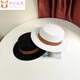 Tishulan automne et hiver plateau plateau en laine de laine femelle femelle britannique célébrité polyvalente courte courte chaude haut chapeau de scène performance jazz hat hat manche noir