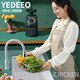 Yedeo de cocina italiana cuarzo fregadero de lavado de lavado de lavado de lavabo granito debajo de la cuenca fregadero gran tanque blanco blanco [7068sy] 675*476 Configuración de la cuenca desnuda