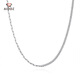Aido Diamond pt950 platinum sideways necklace for women, fashionable platinum riding crop cross double-sided chain, asymmetrical AB style clavicle chain, weight 5.8-6.0g, length 58+2cm, thickness about 1.4mm