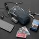 Running mobile phone arm bag, fitness and sports mobile phone bag, night running marathon equipment arm bag for men and women, large capacity Caspian Wolf Gray upgraded version (within 6.7 inches) double zipper