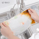 SP SAUCE lazy rag kitchen disposable rag wet and dry use oil-absorbing and water-absorbing no-wash dishcloth washable non-woven fabric lazy rag printed style fresh kitchenware-5 rolls