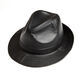 Xinoxiang spring and autumn genuine leather hat men's sheepskin jazz hat British large brim gentleman hat winter middle-aged and elderly leather hat trendy hat 58cm black