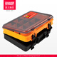 King Lure Lure Box Fishing Box Large Capacity Double Layer Multifunctional Bait Box Tool Box Large Size Lure Accessories Storage Box Vibrant Orange