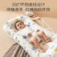 Tile portable bed-in-bed baby crib newborn bed removable bionic bb bed anti-pressure and anti-vomiting pure cotton-Dream Green 0-3 months (85*50cm)