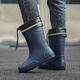 Zapatos de lluvia de tubo de tubo de moda de Bainiko zapatos de pesca impermeables al aire libre para hombres cocina anti-slip desgaste zapatos de lluvia resistentes a los zapatos de agua al aire libre zapatos de goma de trabajo