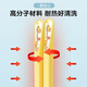 Double gun (Suncha) children's alloy chopsticks for household use, non-slip and not prone to mold, special two pairs, children's short chopsticks