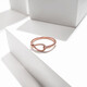 Chao Acer Zhi Jian Finger Buckle 18K Gold Ring for Women Rose Gold Color Gold Bracelet Ring Buckle Stackable Wear as a Birthday Gift for Your Girlfriend C No. 13