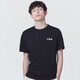 Fila 韩国斐乐FILA 男女款休闲短袖 男装圆领T恤  男士运动休闲上衣 2112X/2101X-BLK 货号随机 XL /105（建议75-85kg）