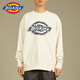 
Dickies sweatshirt men and women couples Dikushi 2024 new hooded autumn and winter couples cotton plus velvet top student trendy brand Asphalt black-12596 [2023 new product/color radium S