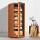 Qielong 48HC cigar cabinet intelligent constant temperature and humidity cigar cabinet fashionable curved household energy-saving silent cedar wood shelf cigar cabinet air-cooled frost-free compressor cabinet 78HC rosewood grain cedar wood shelf + curved + constant temperature and humidity