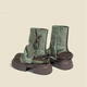Fan Xiaoru Jeans Beinstiefel 2024 neue kurze Stiefel Dicke Sohle Martin Stiefel Retro Britische Stapelstiefel Hochdarmte Western Denim Stiefel Blau 37