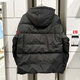 Adidas men's winter warm hooded down jacket fashionable comfortable casual jacket outdoor windproof running training sportswear JV6187/black S