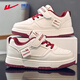 Warrior children's shoes, girls' white shoes, spring and autumn children's sports shoes, girls' sneakers WZ(CL)-0950 m/burgundy 36
