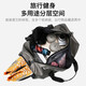 Huanxi Jiaer Reise-Fitnessbeutel Trockene Nassabteilung große Kapazität Handbereitete schlechte tragbare Aufbewahrungstasche Sporttasche Duffel Beutel Grau [48*26*20 cm]