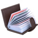 SEPTWOLVES genuine leather card bag for men multi-card business card holder cowhide small card holder women's card bag bank large capacity card holder brown
