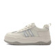 Belle chaussures blanches en mailles respirantes pour femmes, chaussures à semelles épaisses B1831BM4 Beige / Silver 38