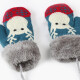 Jiuaijiu 9i9 children's gloves children's winter thickened and velvet warm cartoon baby gloves for boys and girls outdoor 1900542