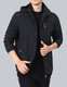 JP Jacke plus Fleece Herren -Kapuze Casond Dicke Jacke warm 9898 schwarz m