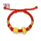 Shengqi Gold Bracelet/Gold Anklet Female 999 Pure Gold Good Things Happen Bracelet Gold Peanut Ingot Gold Transfer Beads Bracelet Baby Bracelet Baby Gold Jewelry Tanabata Gift Good Things Happen Total Gold Weight About 1.45g Baby Model