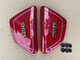 Tingchi Prince GN125 side cover battery cover Haojiang Haojin Prince motorcycle HJ12588E side cover guard side plate SN8 red pair (spark decals)