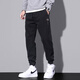 Jüdische Freizeithosen für Männer im Frühjahr und Herbst Neue amerikanische Modemarke -Arbeitshose für Männer losen Fußsporthosen 9859 Schwarz plus Samt + 9859 Gray Plus Velvet M.