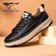 Sept Wolves Chaussures masculines Chaussures de travail rétro d'été