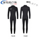 Chuangjingyi chooses one-piece surf suit in stock 3mm wetsuit men's warm wetsuit surf suit sun protection one-piece swimsuit anti-black diagonal zipper S