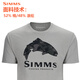 
SIMMS new short-sleeved T-shirt spring and summer breathable and comfortable boys fashion Luya outdoor fishing suit soft and comfortable quick-drying PG-14101 short-sleeved T-shirt black M