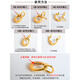Yuyao Yuyao k gold jewelry buckle 18k pendant buckle head pearl necklace small drop accessories diy jewelry 750 gold version A-small-vertical-k yellow