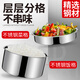 Xiaojinren Stainless Steel Insulation Extra Long Insulation Large Capacity Lunch Box Lunch Bucket Pot for Adult Students 2.0L Natural Straight Type (3-5 Hours)