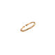 Mu Shen 18K gold plain ring opening adjustable index finger thin open ring