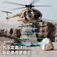 ZHIO Bird Helicopter C189 is like real rc remote control helicopter brushless four and six channel simulation model aircraft toy gift. Military green plays immediately [General seat remote control single electric]