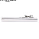 North Martin high-end business simple shirt clip men's tie clip collar clip silver horizontal line