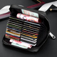 Feiying Castle Genauer Lederkartenbeutel für Männer Anti-Demagnetisierung Multifunktionaler Kopfschicht Cowide Fashion Visitenkarte Inhaber Casual Bank Card Wallet Lizenz Leder-Hülle Zertifikat Schwarz Schwarz Schwarz