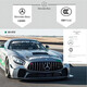 GELSA EURNISCH MERINISCHE MERCEDES-Benz Children's Elektroauto Allrad-Sportwagen können für Männer, Frauen und Kinder im remote kontrollierten Spielzeugauto sitzen. Ultraelektrisches Weiß [Mercedes-Benz GT4]