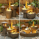 BAMBO de style japonais Fountain Fountain Balcon Decoration Indoor Affiche Affichage de poisson Pond Perme Paysage Paysage Aménagement paysage 9227